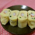 赤い電話's cooksnap of when they made ☆塩麹で卵焼き☆かにかま＆青ネギ入り♪.