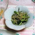 ＴＯＭＯＷＡＴ's cooksnap of when they made 春菊とジャコの柚子胡椒ポン炒め.