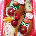 あくび王子まま's cooksnap of when they made キャラ弁 てんとう虫 on 玉子サンド.