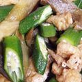 なか☆chibi's cooksnap of when they made 茄子とオクラの煮物.