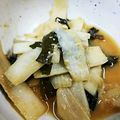 ユーロン's cooksnap of when they made うどとわかめの酢味噌和え.