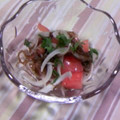 volvol's cooksnap of when they made トマトと新玉ねぎのもずく酢マリネ風.