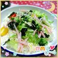 海理ママ's cooksnap of when they made ♡超簡単・レタス揚げ玉冷やし麺♡.