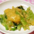 うさうさまろん's cooksnap of when they made 蕪の葉(小松菜)のクリームコーン和え.