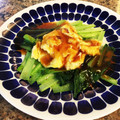 ぶ〜こ♡'s cooksnap of when they made 小松菜と卵のとろとろポン酢かけ.
