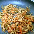 ごろごろﾐｶﾝ♪'s cooksnap of when they made ☆フライパンで簡単きんぴらごぼう☆.