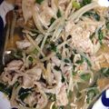花花里's cooksnap of when they made 豚コマ肉とニラもやしの炒め物.