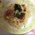 みっちゃんぱ's cooksnap of when they made ベーコンと梅干のバター醤油パスタ❤.