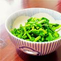 しじみごはん's cooksnap of when they made 菜の花のお浸し辛子添え.