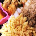 NaaNaa's cooksnap of when they made たまごそぼろのお花見照り焼きチキン弁当♪.