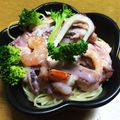 いちごクック's cooksnap of when they made シーフドの明太サラダスパ♡.