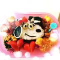 MonoChin's cooksnap of when they made スヌーピー☆ベル＊キャラ弁・遠足.