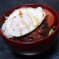 碧きりん's cooksnap of when they made テリヤキソースでロコモコ風☆.