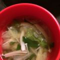 大王イカ's cooksnap of when they made 白菜としめじの中華スープbyウェイパァー.