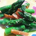 ミッシュ12's cooksnap of when they made アスパラと人参のナムル.