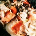 hirame122001's cooksnap of when they made 芽キャベツとサーモンのクリーム煮.