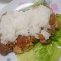 ぁ-たん's cooksnap of when they made カリカリ鶏肉の おろしのっけ♪.