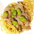 ka731's cooksnap of when they made そら豆と塩豚のパスタ.