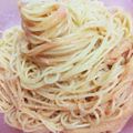 桜空星's cooksnap of when they made マヨで美味しく簡単♡明太子パスタ.