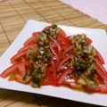 赤い電話's cooksnap of when they made トマトスライス★お手軽ドレッシング.