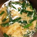 9tomo's cooksnap of when they made 母の味♪ニラの卵とじ汁♡.