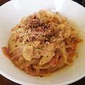 しらたき芸人's cooksnap of when they made ダイエット用！カルボナーラ風しらたき.