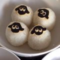 hoks's cooksnap of when they made まん丸おにぎりで♪羊のショーンキャラ弁.