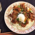 たま未子's cooksnap of when they made パパ弁当♪味噌すき風牛丼♪( ´▽｀).