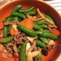 ブサ子ちゃん's cooksnap of when they made スナップエンドウと鶏肉の塩麹炒め.