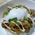 aihana369's cooksnap of when they made 豚丼(テリマヨ温玉のせ).