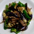 ゆきのんくん's cooksnap of when they made 茄子とゴーヤの甘味噌炒め レンチン茄子で.