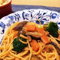 ハルモミ's cooksnap of when they made 定番☆ナポリタン チーズ スパゲティ.