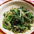 星空ギターのなほなほ's cooksnap of when they made 水菜と梅干のシャキシャキ和え.