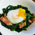 KEIKO119's cooksnap of when they made がっつきたい！ほうれん草ソテー半熟卵のせ.