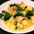 くっくはるちゃん's cooksnap of when they made じゃがいもとほうれん草のカレー煮.