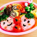 えっぽんママ's cooksnap of when they made 簡単！可愛い☆キャラ弁☆いちごのお弁当☆.
