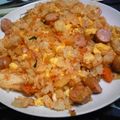 J・0505's cooksnap of when they made キムチチャーハン.