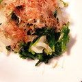 yuri827's cooksnap of when they made ほうれん草と玉ねぎのお浸し.