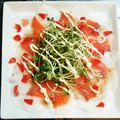 tak_is's cooksnap of when they made 切って盛るだけ☆サーモンのカルパッチョ.