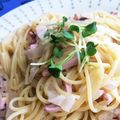 hoho！'s cooksnap of when they made * 濃厚過ぎない塩辛クリームパスタ *.
