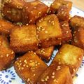 ロミロミママ's cooksnap of when they made こうや豆腐の唐揚げ（ゴマ味噌マヨ味）.
