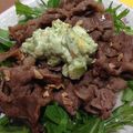 せつせつせつ's cooksnap of when they made アボカドソースのステーキ丼.