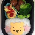 しっぽまん's cooksnap of when they made キャラ弁♡プーさん＆ピグレット♡ツムツム.