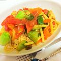 しもしょー's cooksnap of when they made 簡単！ささみとアスパラのトマトパスタ.