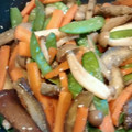 ShinobiK's cooksnap of when they made 絹さやとゴボウの甘辛炒め.