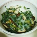 Natabon's cooksnap of when they made ニラとシイタケのとろろ蒸し.