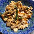 クックGBLAE5☆'s cooksnap of when they made 野菜も豆腐も挽肉も！具だくさん卵とじ.