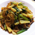 aya_sas's cooksnap of when they made 小松菜と春雨のオイスターソース炒め.