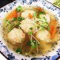はるブー子's cooksnap of when they made 鶏ごぼうとカイワレのコンソメスープ^^♪.