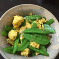 ポメちょん's cooksnap of when they made 絹さやの卵とじ風.